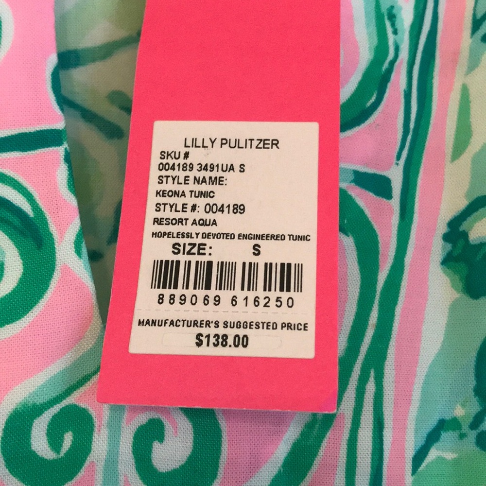 Lilly Pulitzer NWT krona tunic top size small - Picture 3 of 6